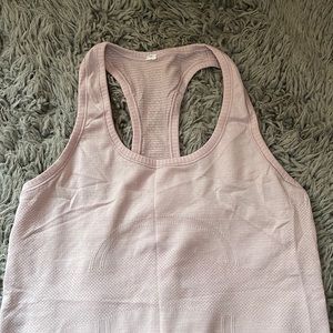 Lululemon Light Pink Razorback Tank Top